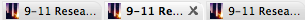 Distinguishing active from other tabs